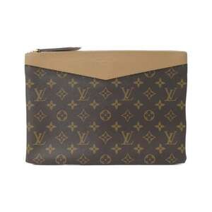 LOUIS VUITTON Brown Monogram Pouch